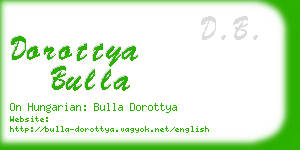 dorottya bulla business card